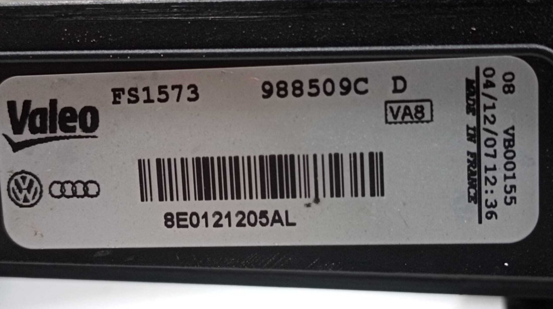 Carcasa Ventilator Electroventilator Audi A4 B7 2004 - 2008 Cod 8E0121205AL 10953600 988509C [M4629]