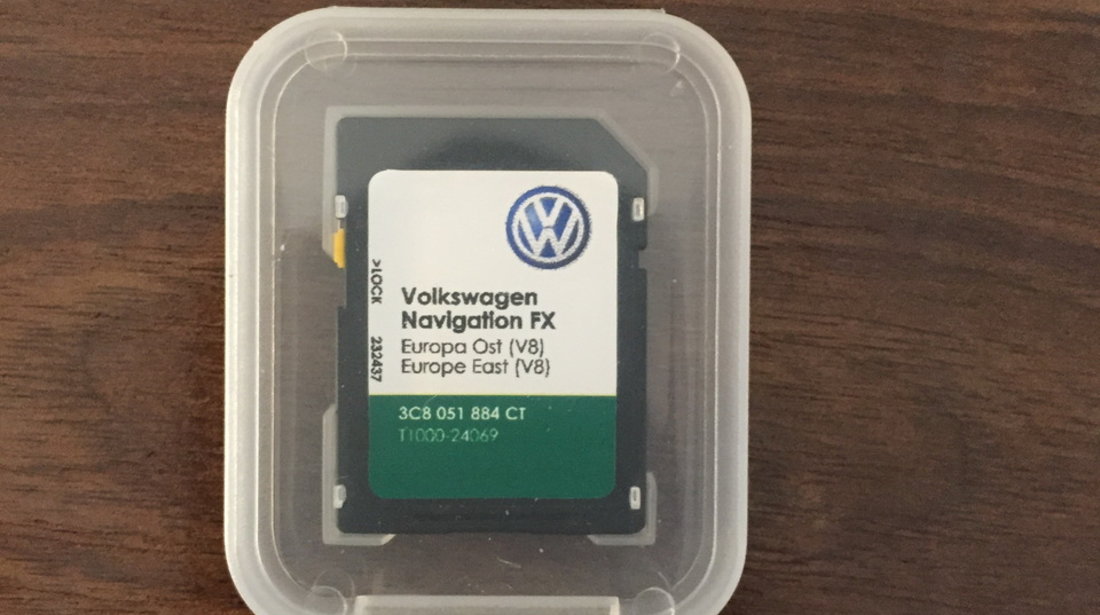 CARD harta navigatie Volkswagen VW RNS310 EUROPA ROMANIA 2018 V10