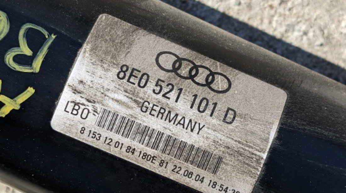 Cardan Audi A4 B6 2.5 diesel quattro automat ax cardanic cod piesa 8E0 521 101 D