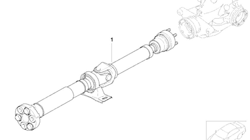 Cardan complet E 60 BMW OE 26107573581