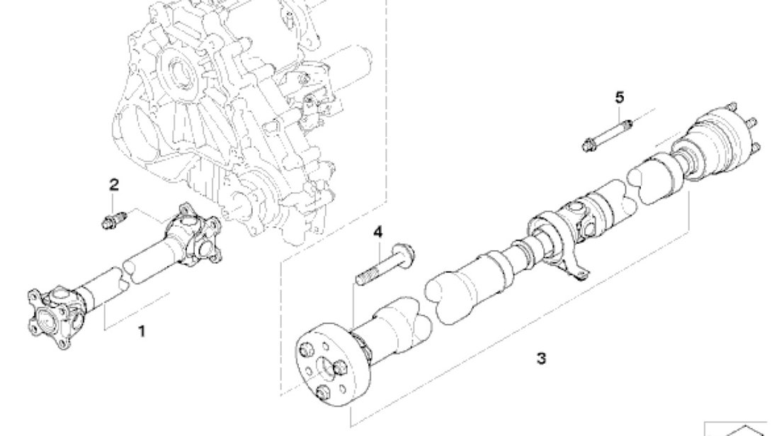 Cardan complet fata E 60 xd BMW OE 26207534636