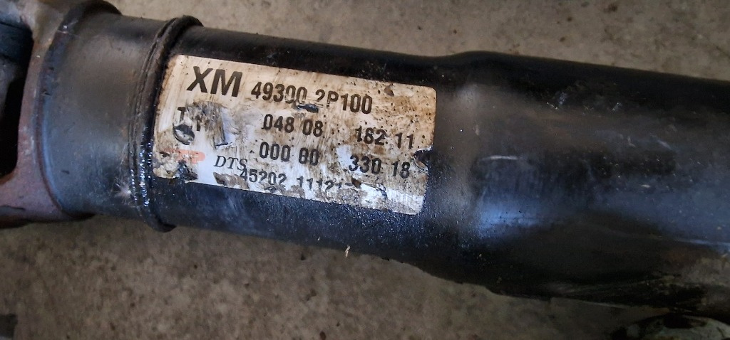 Cardan KIA SORENTO 2.2CRDI Euro 5. 2009-2014 49300-2P100