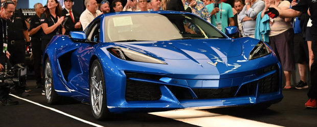 Care criza financiara? Un american a platit peste un milion de dolari ca sa fie prima persoana din lume care conduce noul Chevrolet Corvette Hybrid