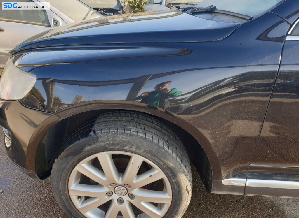 Carenaj Aparatoare Noroi Roata Stanga Fata Volkswagen Touareg 7L FL Facelift 2007 - 2010 [C9660]