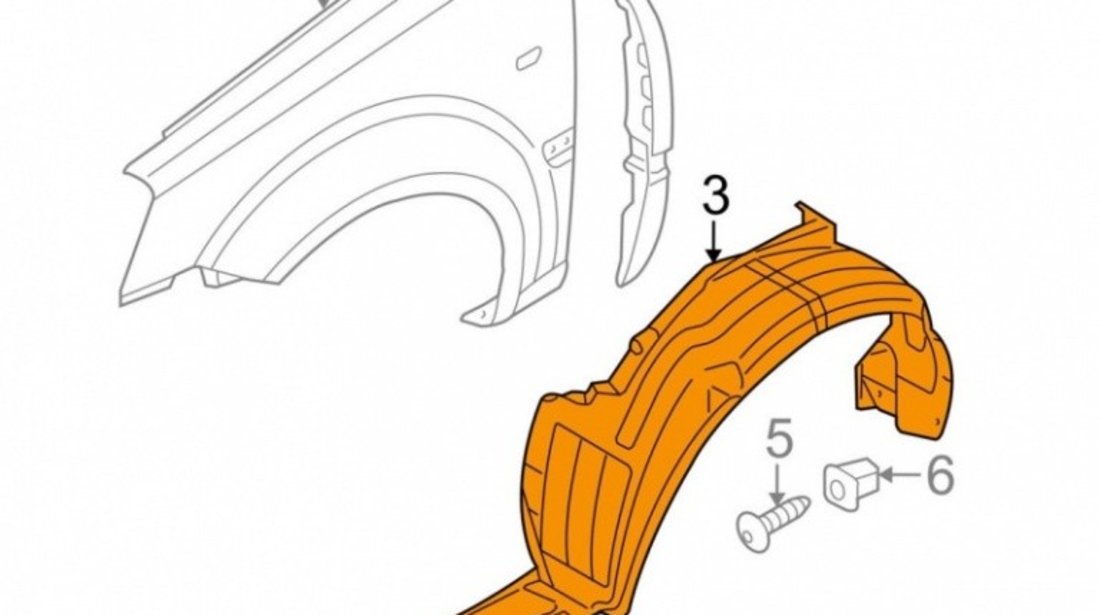 Carenaj Roata Fata Stanga Am Hyundai Accent 3 2005-2010 86811-1E000