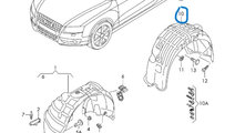 Carenaj stanga spate Audi A5 (8T3) Sportback Coupe...