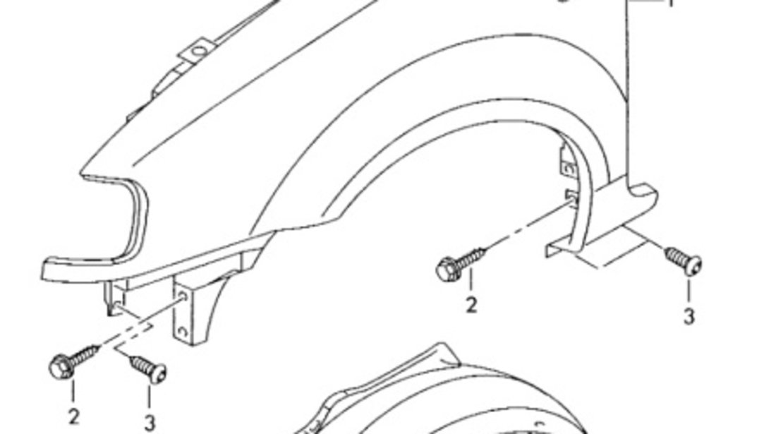 Carenaje fata dreapta Volkswagen Lupo AMF 2000 OEM 6X0809962C