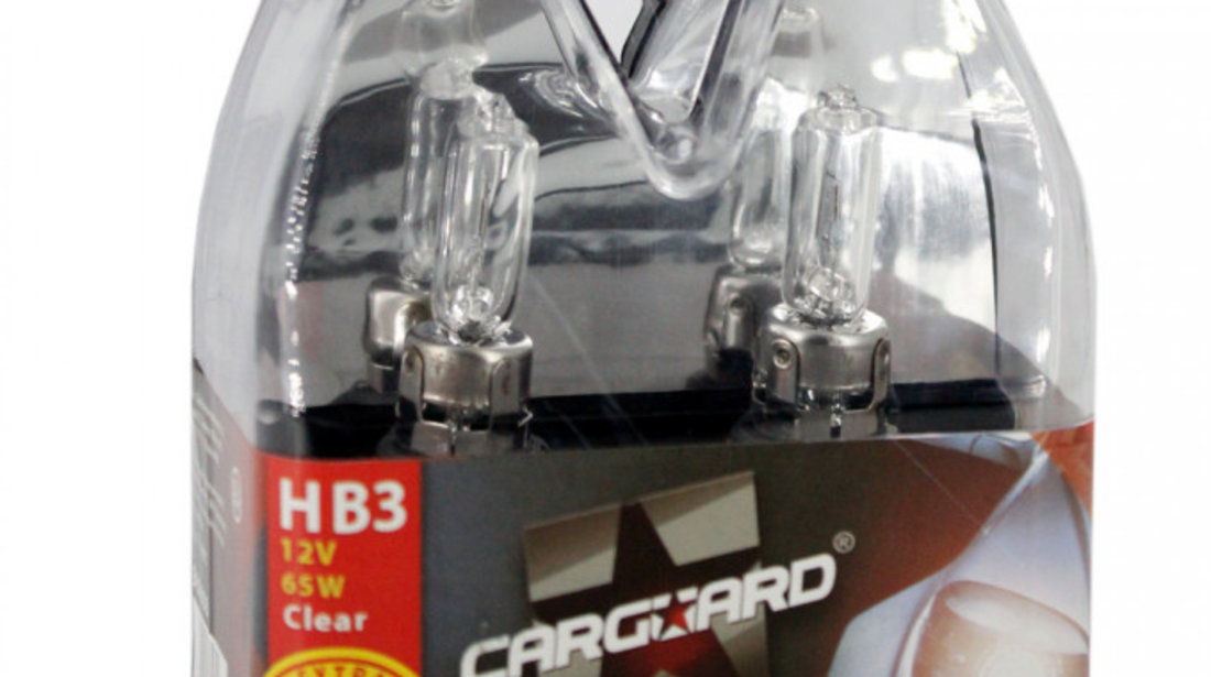 Cargaurd Set De 2 Becuri Halogen HB3 +30% Intensitate BHA008