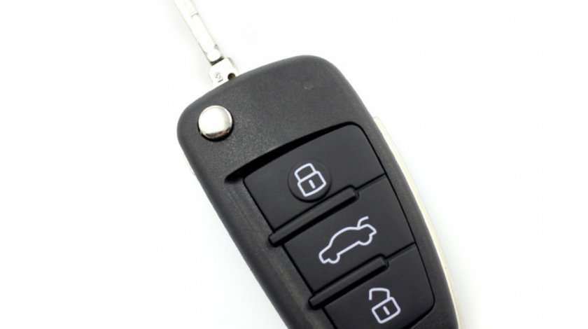 Carguard Audi Model Nou Carcasă Cheie Tip Briceag Cu 3 Butoane CC027