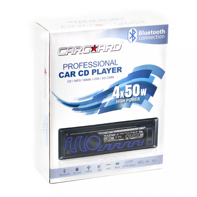 Carguard Cd MP3 Player Auto Cu Bluetooth Fm Usb Sd Aux CD202
