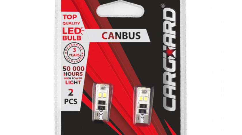 Carguard Set 2 Buc Led Pentru Iluminat Interior/ Portbagaj T10 CAN102