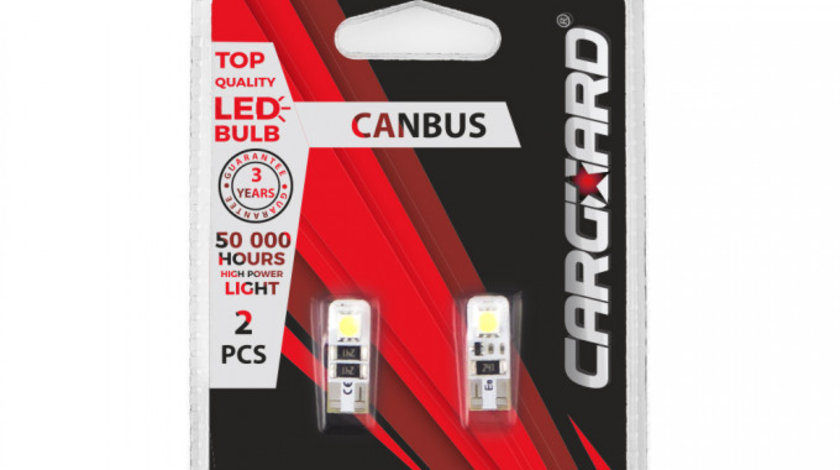 Carguard Set 2 Buc Led Pentru Iluminat Interior/ Portbagaj T10 CAN103