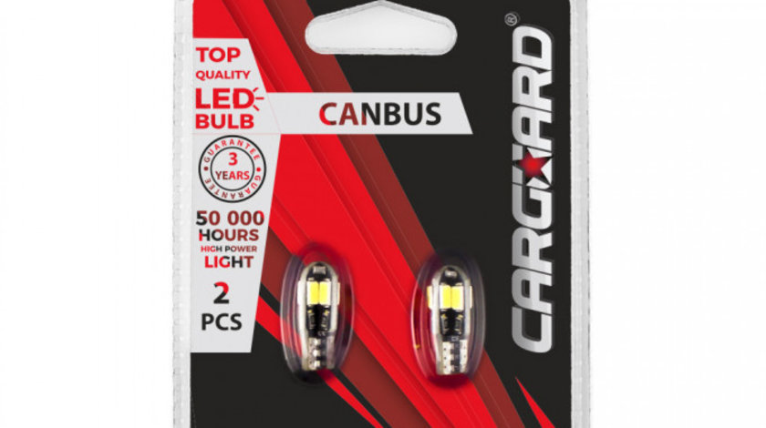 Carguard Set 2 Buc Led Pentru Iluminat Interior/ Portbagaj T10 CAN113