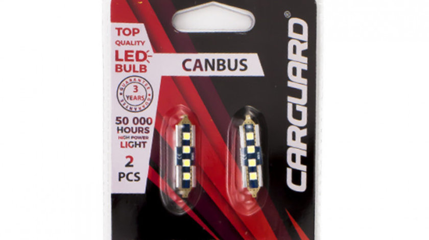 Carguard Set 2 Buc Led Pentru Interior/Portbagaj C5W CAN136