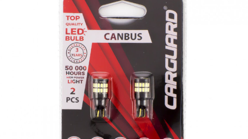 Carguard Set 2 Buc Led Pentru Interior/Portbagaj T10 CAN129