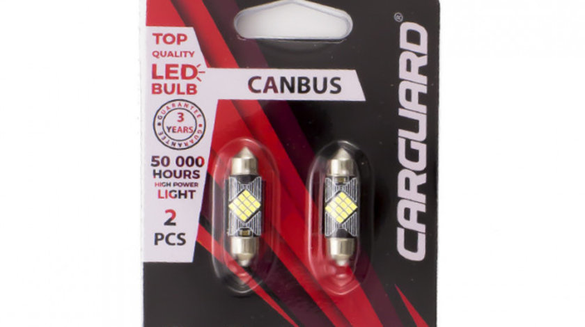 Carguard Set 2 Buc Led Pentru Interior/Portbagaj C5W CAN133