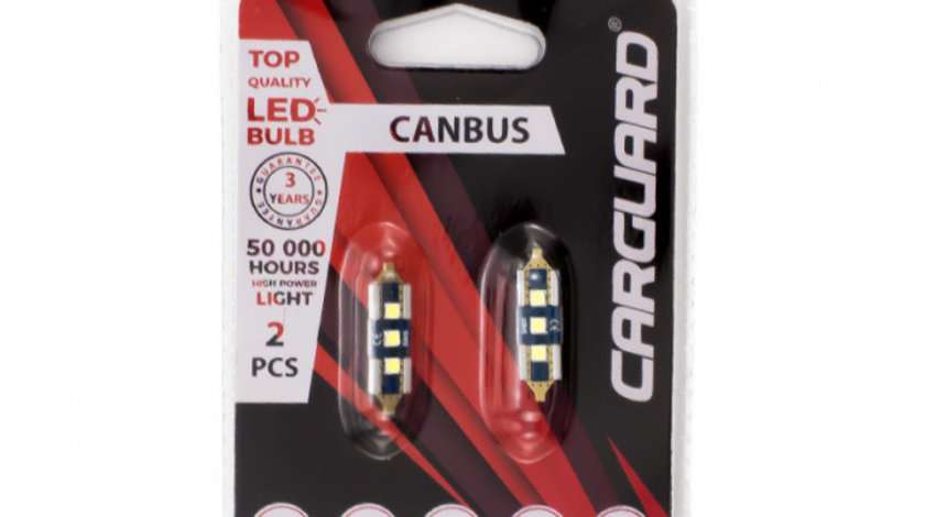 Carguard Set 2 Buc Led Pentru Interior/Portbagaj C5W CAN135