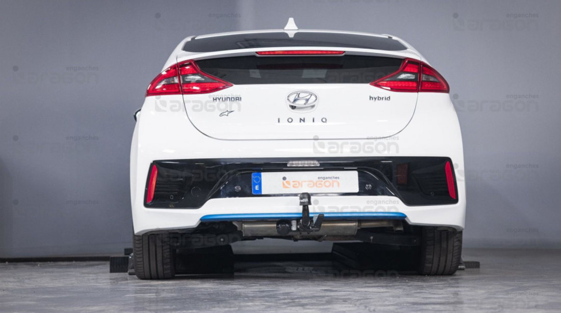 Carlig de remorcare auto Hyundai Ioniq Hybrid HEV 2017-2022 Orizontal Aragon