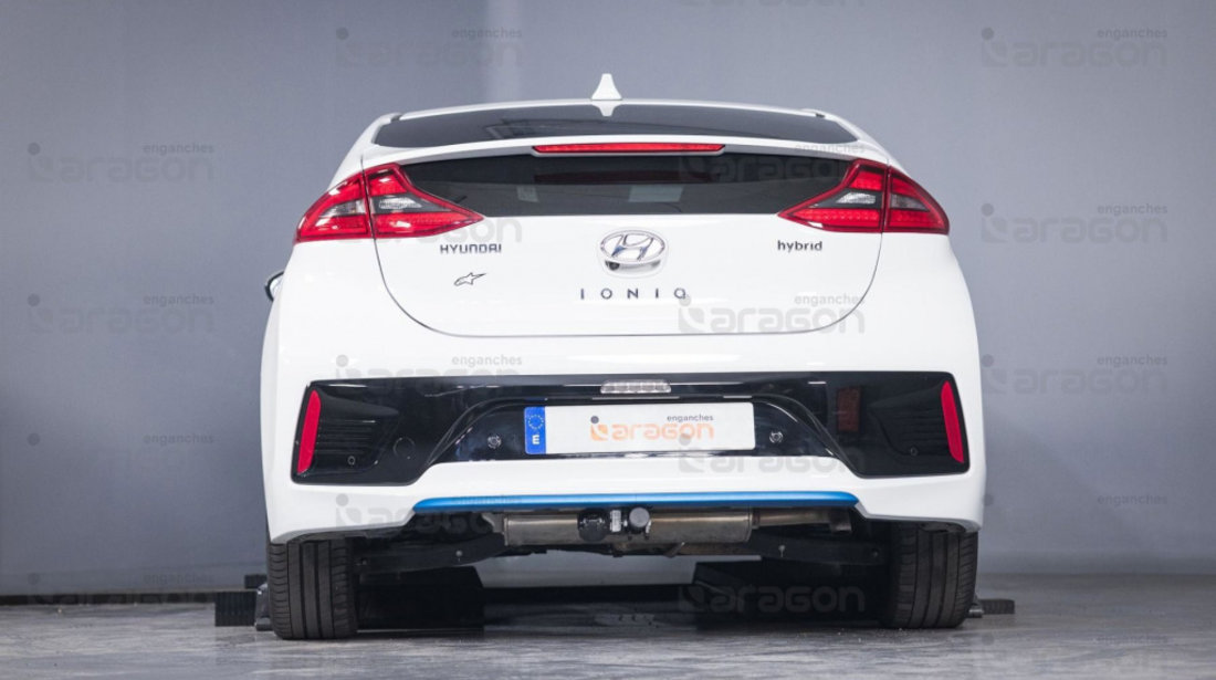 Carlig de remorcare auto Hyundai Ioniq Hybrid HEV 2017-2022 Orizontal Aragon