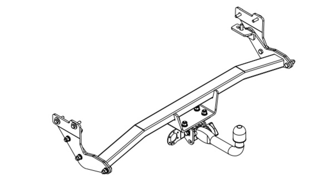 Carlig de remorcare auto Hyundai Kona Suv 2023-prezent Orizontal AutoHak