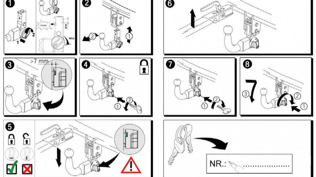 Carlig de remorcare auto Skoda Rapid Combi/Break 2013-prezent AutoHak