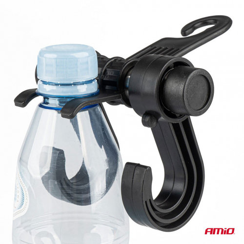 Carlig pentru tetiera pentru scaun auto Doube cu carlig pentru sticle PET CBH02