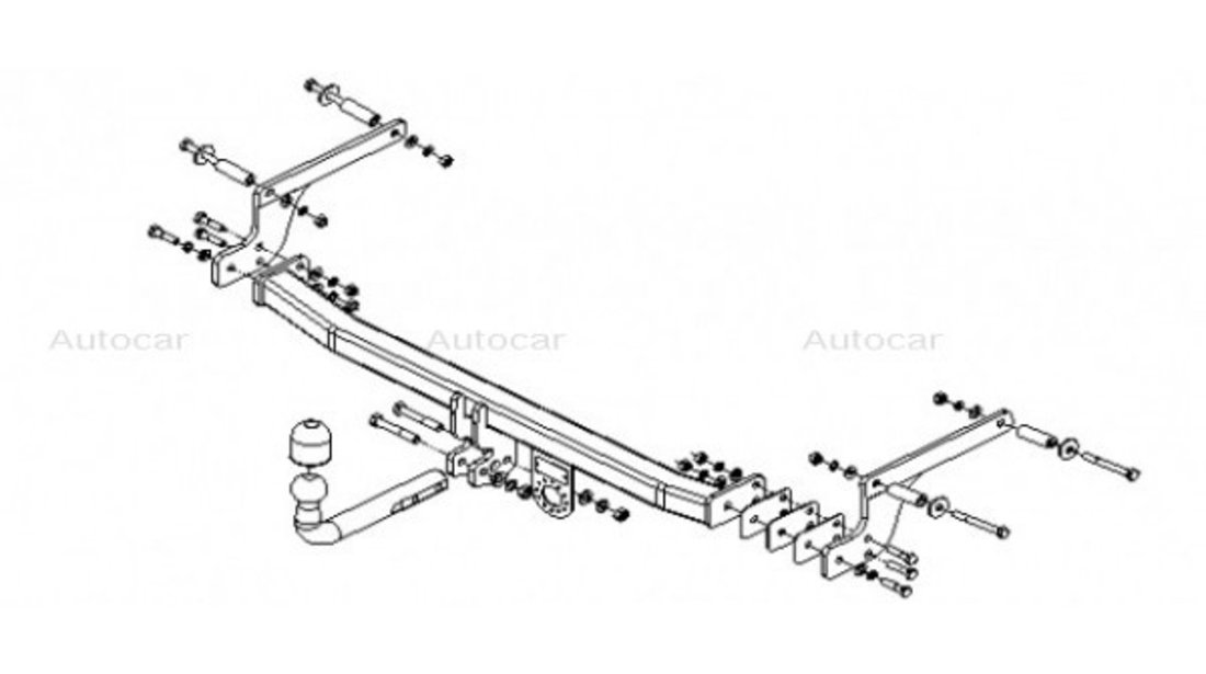 Carlig remorcare Dacia Logan berlina 2004-2013