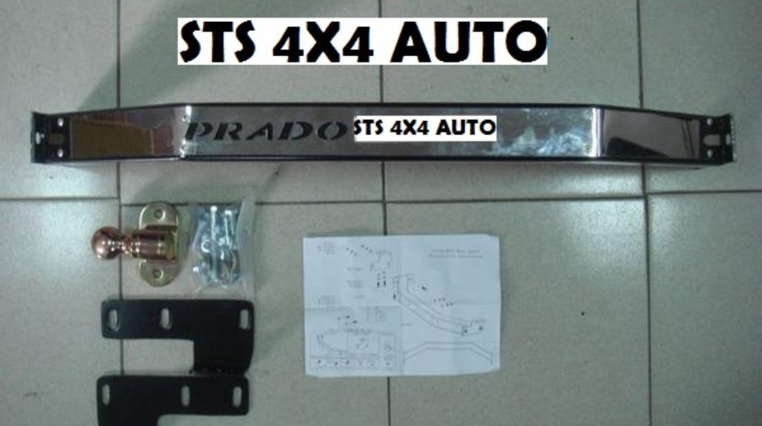 CARLIG REMORCARE DIN INOX TOYOTA LAND CRUISER FJ120 PRADO 2003-2009