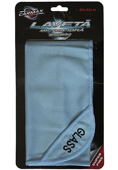 Carmax Laveta Microfibra Curatat Geamuri Auto 40x40cm 20569