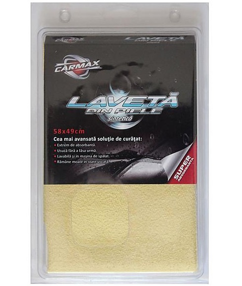 Carmax Laveta Piele SIntetica Curatat Auto 40x40cm 20562