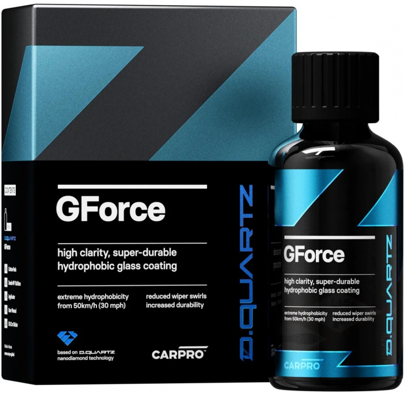 Carpro DQuartz GForce Tratament Hidrofob Protectie Sticla Cu Nano Diamant Rain Repellent 10ML CP-000439