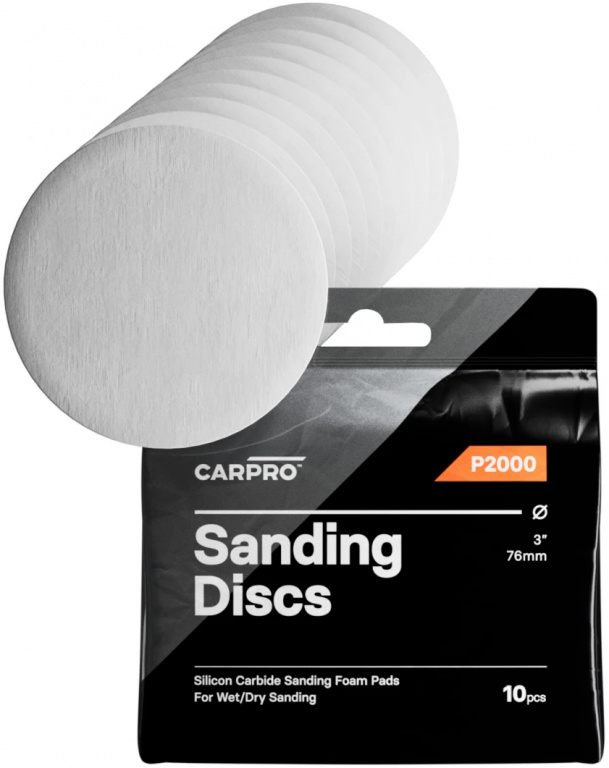 Carpro Sanding Disc Set 10 Buc Disc Slefuit Umed / Uscat 76mm P2000 CP-000666
