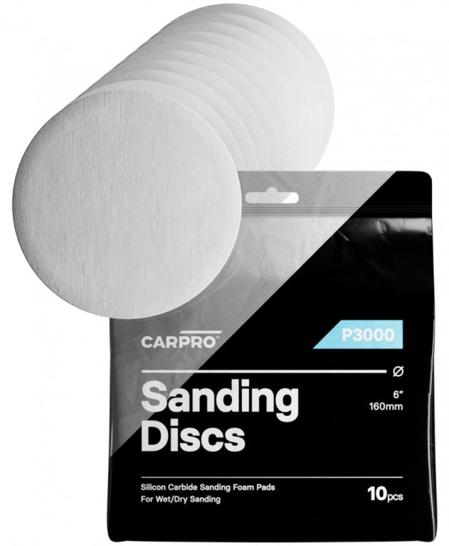 Carpro Sanding Disc Set 10 Buc Disc Slefuit Umed / Uscat 152mm P3000 CP-000673