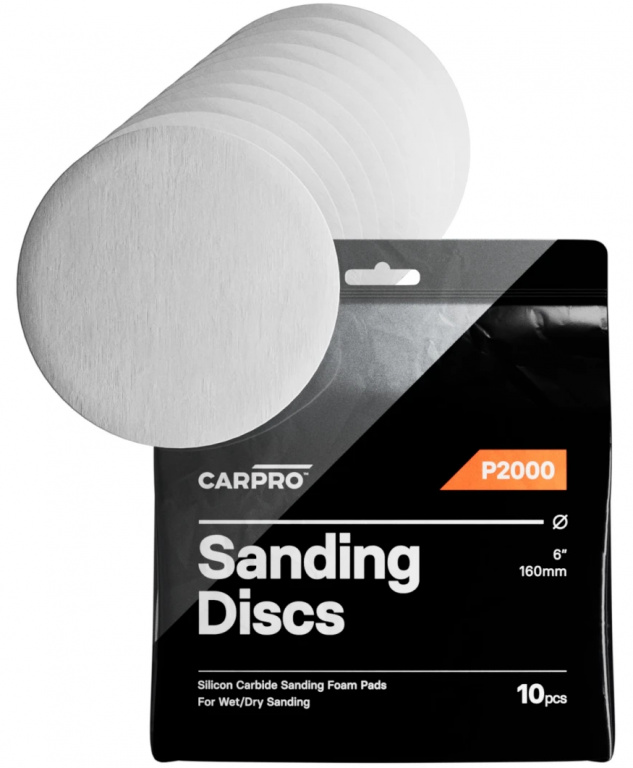 Carpro Sanding Disc Set 10 Buc Disc Slefuit Umed / Uscat 152mm P2000 CP-000672