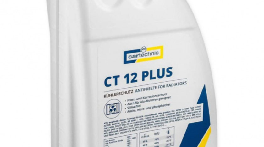 Cartechnic CT12 Plus Antigel Rosu Concentrat 1.5L CART999 CT12 PLUS 1,5L