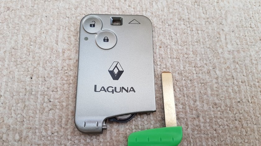 Cartela Renault Laguna Espace cu 2 butoane Smart key 433MHZ pcf7947 chip HQ