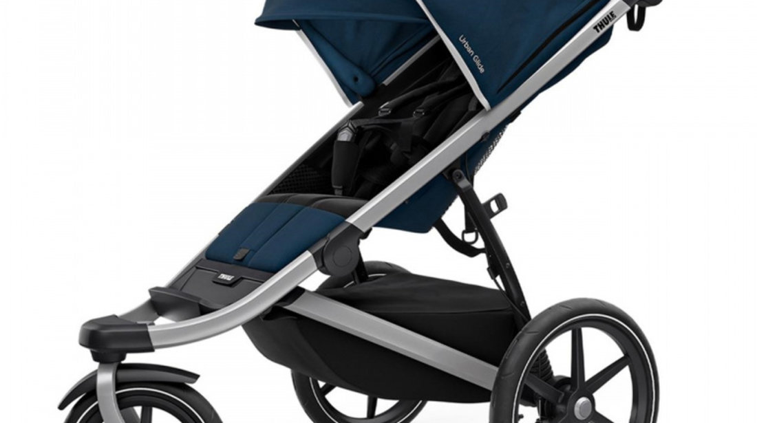 Carucior Thule Urban Glide 2 Single Aluminum/MajolicaBlue (model2020)