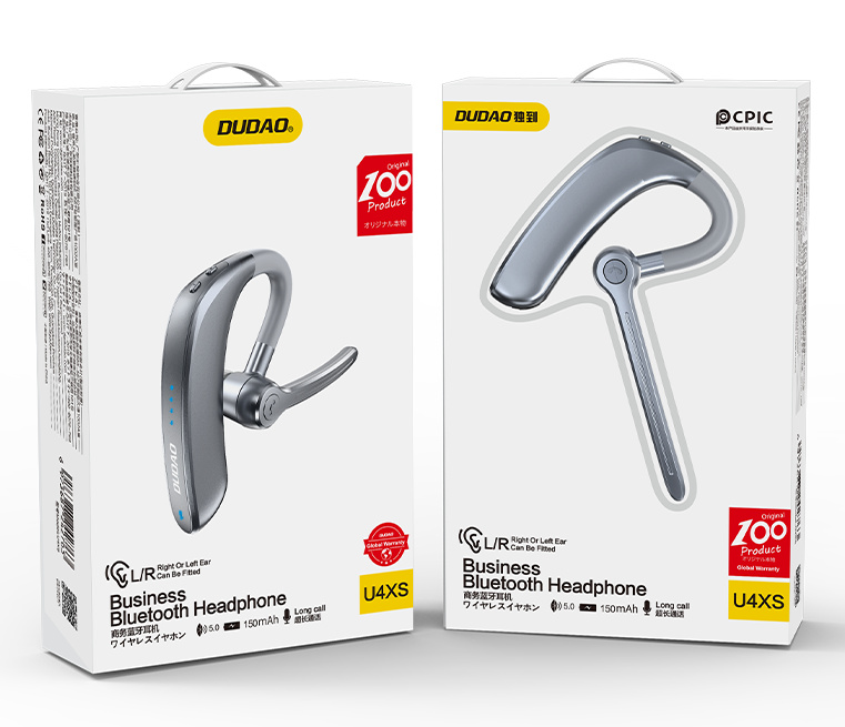 Casca Bluetooth 5.0 Fără Fir Dudao U4Xs Business Gri U4XS-GRAY
