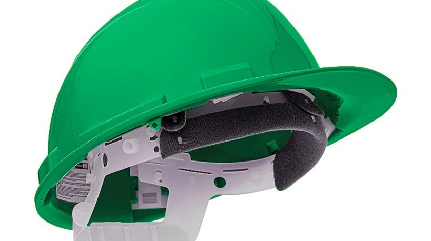 Casca De Protectie Hdpe, Reglabila 53-63 Cm, Verde Carmotion 63422