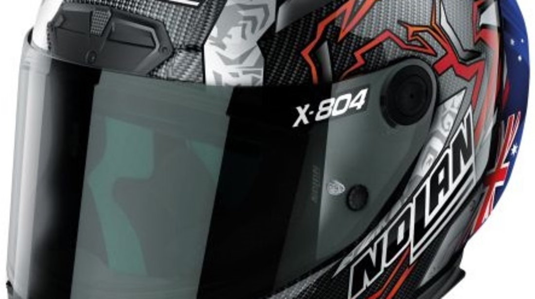 Casca Moto Integrala Full-Face Nolan X-804 RS U.C. Replica - C.Checa 26 Negru / Rosu / Albastru / Carbon Marimea S X84000606-026-S