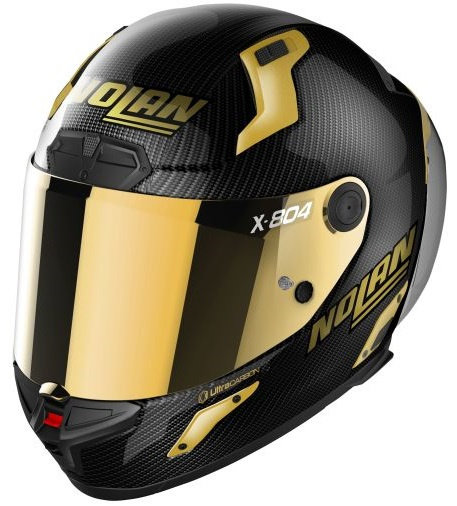 Casca Moto Integrala Full-Face Nolan X-804 RS U.C. Golden Edition 3 Negru / Gold / Carbon Marimea L ...