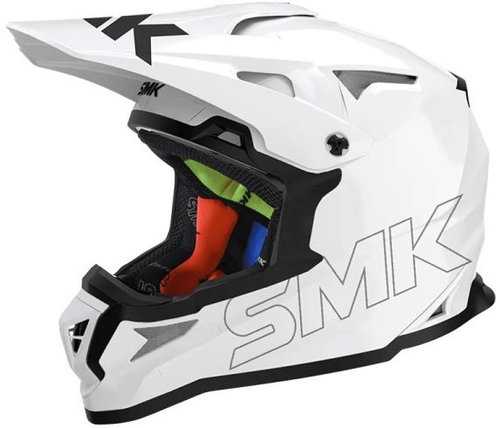 Casca Moto Off-Road Smk Allterra Alb Lucios Marimea L SMK0117/24/GL120/L