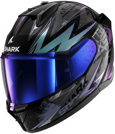 Casca Moto Shark D-Skwal 3 Balast-R Negru / Gri / Violet Marimea XL HE0920E-KGX-XL