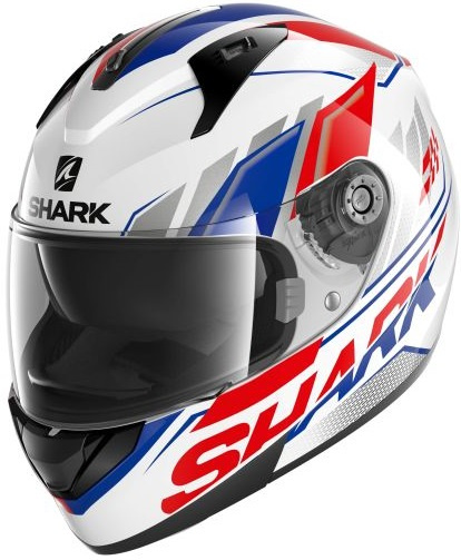 Casca Moto Shark Ridill 1.2 Phaz Alb / Rosu / Albastru Marimea XS HE0533E-WBR-XS