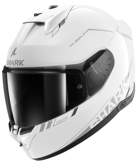 Casca Moto Shark Skwal i3 Blank SP Alb Lucios Marimea L HE0810E-WSA-L