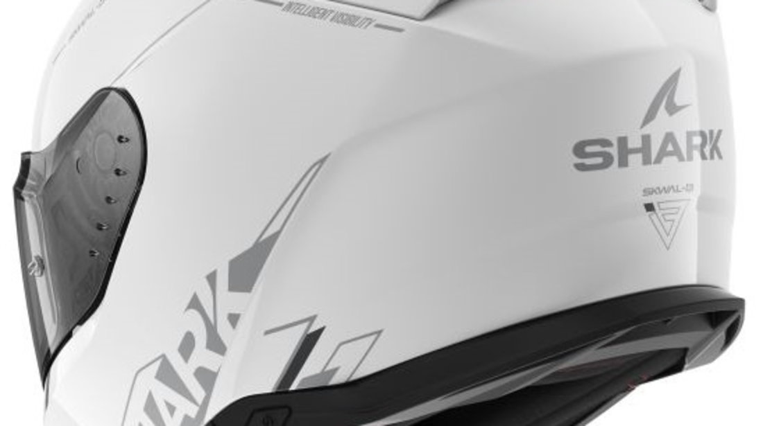 Casca Moto Shark Skwal i3 Blank SP Alb Lucios Marimea M HE0810E-WSA-M