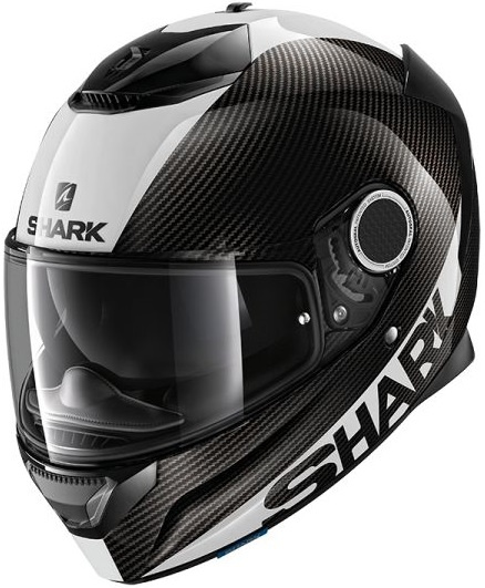 Casca Moto Shark Spartan Carbon Negru / Alb Marimea L HE3400E-DWS-L