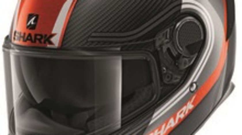 Casca Moto Shark Spartan GT Carbon Tracker Negru / Alb / Gri / Portocaliu Marimea S HE7007E-DAW-S