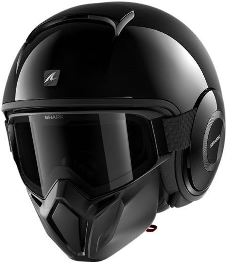 Casca Moto Shark Street-Dark Blank Negru Marimea L HE3305E-BLK-L