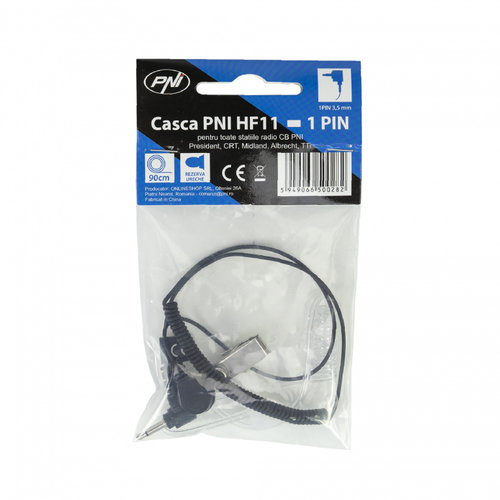 Casca PNI HF11 cu 1 pin 3.5 mm pentru toate statiile radio CB PNI, President, Midland, Albrecht, TTi...